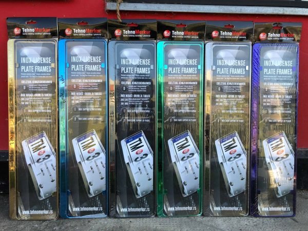 INOX | Okviri za Registarske Tablice u Boji