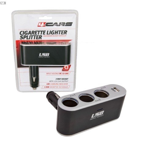 Adapter Upaljaca | Sa USB-om - Tri Izlaza