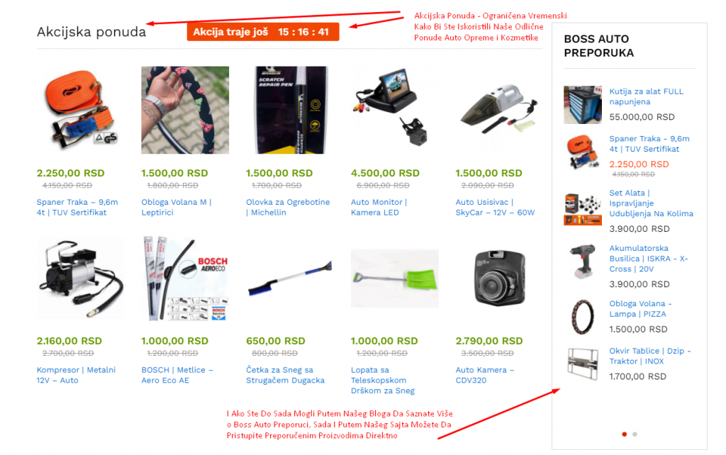 Akcijska Ponuda i Boss Auto 2.0 Preporuka