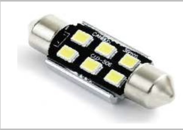 C5W 36mm, 12V 6*2385 SMD, CANBUS, White MAYER