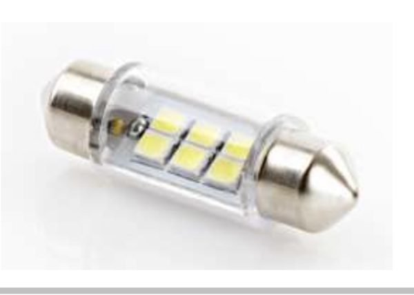 C5W 36mm, 12V 6*2835SMD, White MAYER