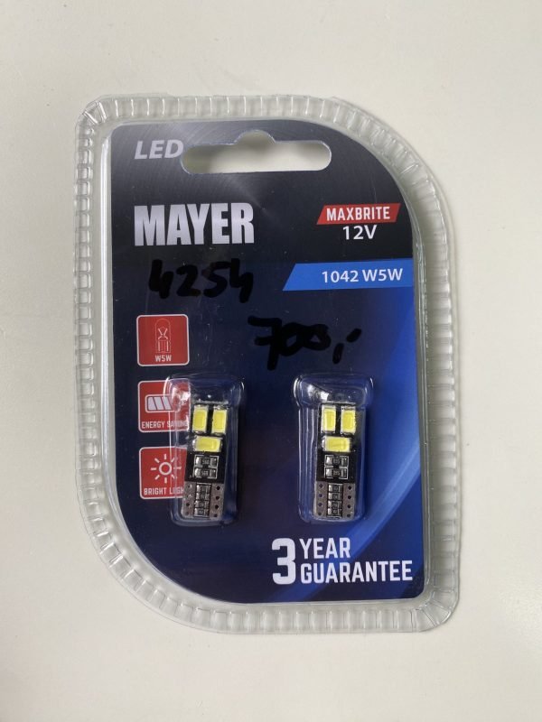 W5W, 12V, 6*5730SMD CANBUS, White MAYER