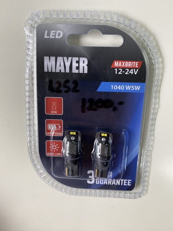 W5W, 12-24V 4*1616SMD, Constant Current CANBUS, White MAYER