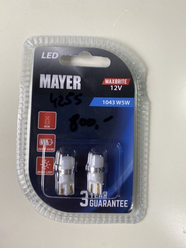 W5W, 12V, 1*3030SMD CANBUS, White MAYER