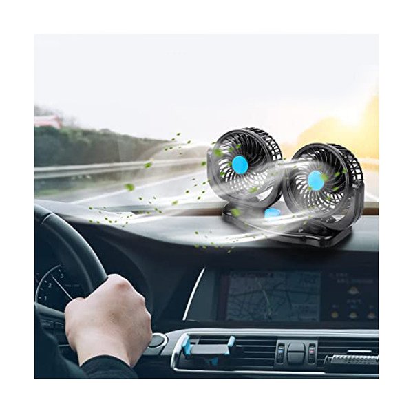 Dupli ventilator za auto na upaljač - Slika 2