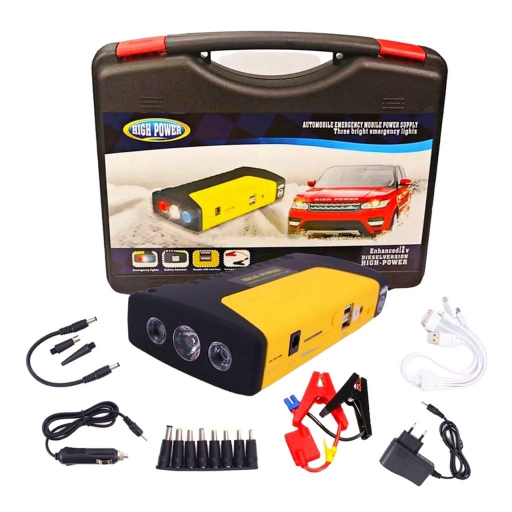 12V High Pover automobilski hitni mobilni izvor napajanja za automobile sa LED osvetljenjem za punjenje