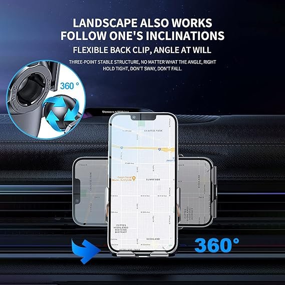 Wireless brzi punjac i drzac za automobile - Slika 3