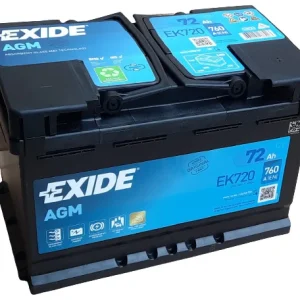 Exide Start&Stop AGM Radial EK720 12V 72Ah
